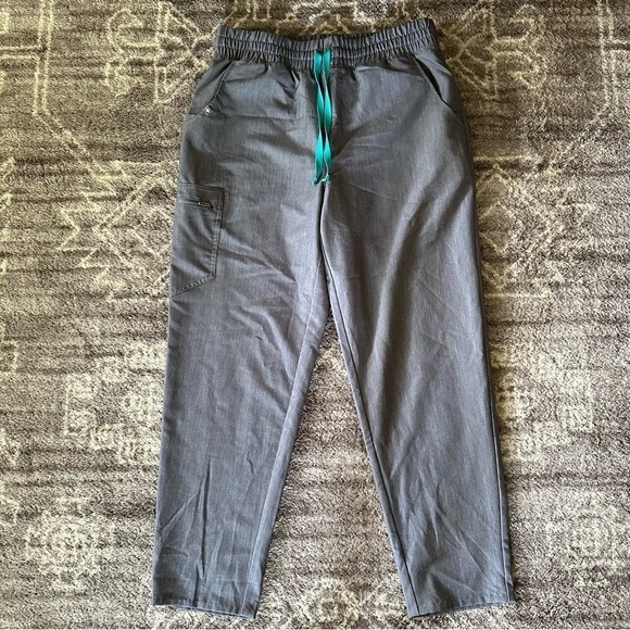 Figs Pants - Figs Technical Collection Scrubs Pants Charcoal Grey Large Tall